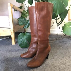 Seychelles tall leather boots whiskey brown size 8